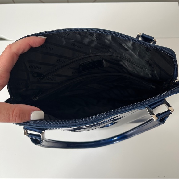 Beijo Blue Patent Purse - Picture 10 of 11